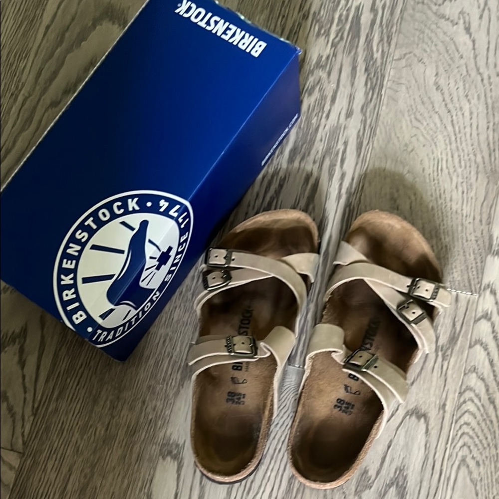 Birkenstock Beige Double-Strap Sandals